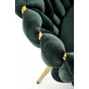 Стул HALMAR K517 темно-зеленый/золотой